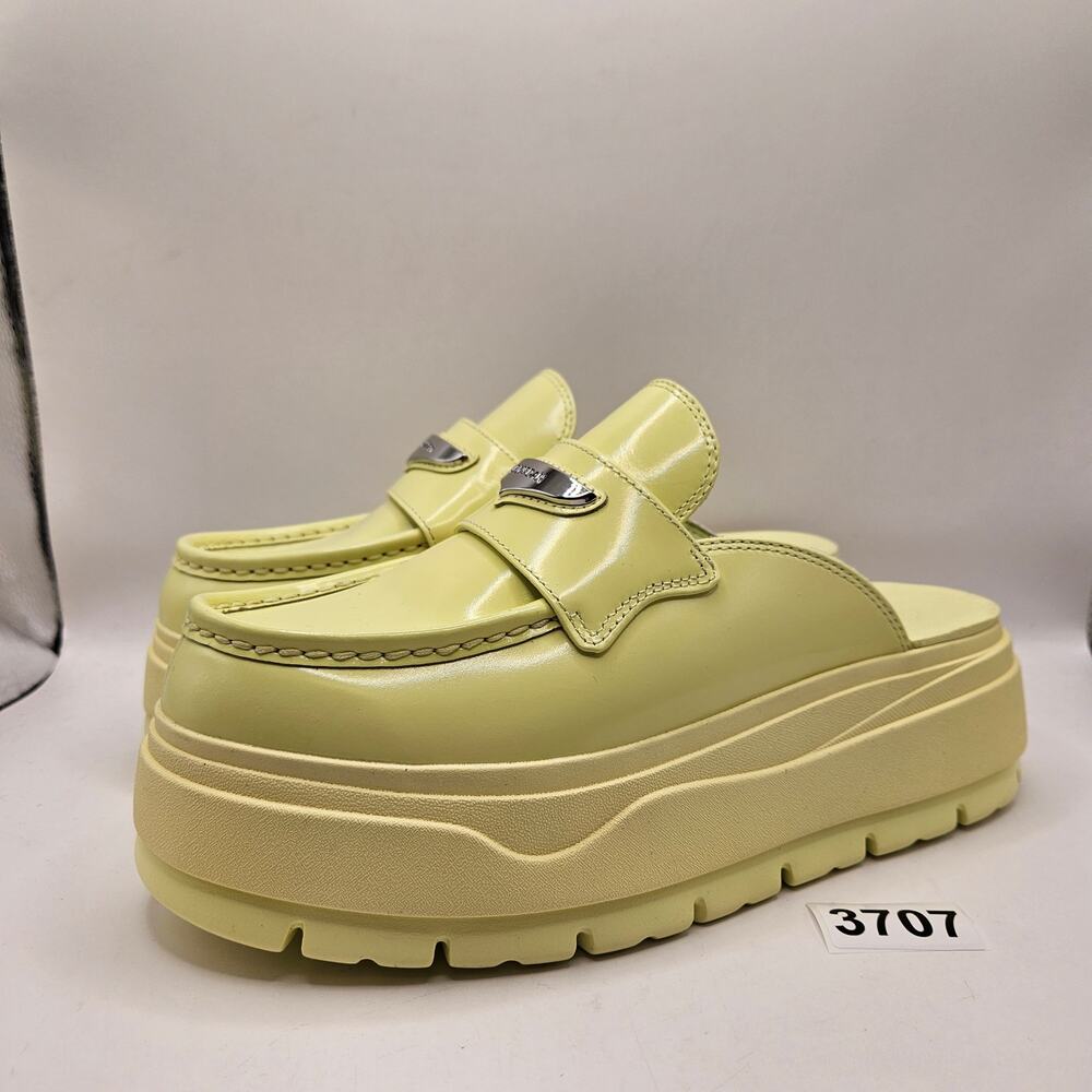 NIKE AIR JORDAN WOMEN'S 9 CHUNKY PLATFORM MULE SLIP ON LUMINOUS GREEN NWOB